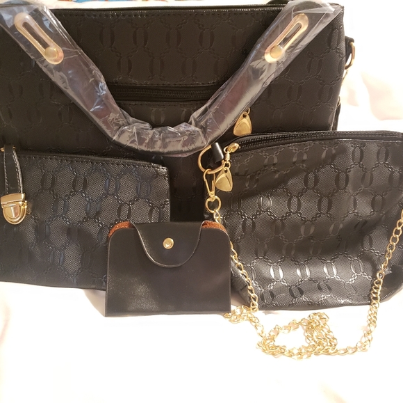 Set of 3 gorgeous handbags and wallet